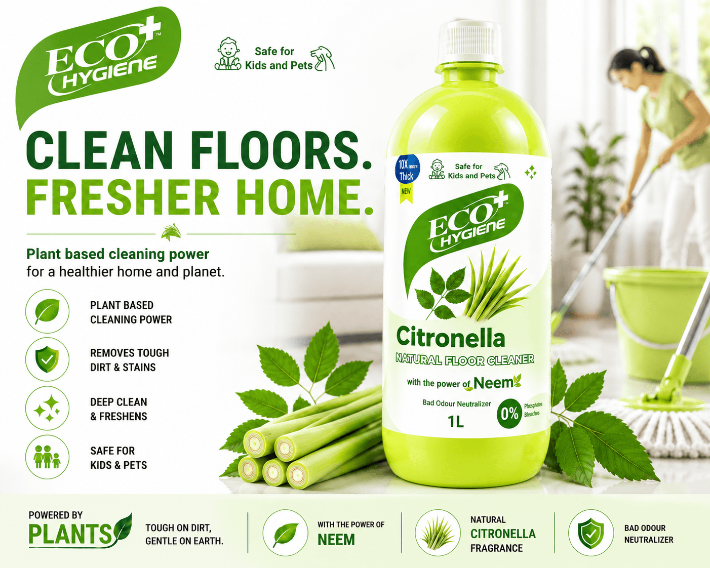 Natural Floor Cleaner - Citronella gallery image 2