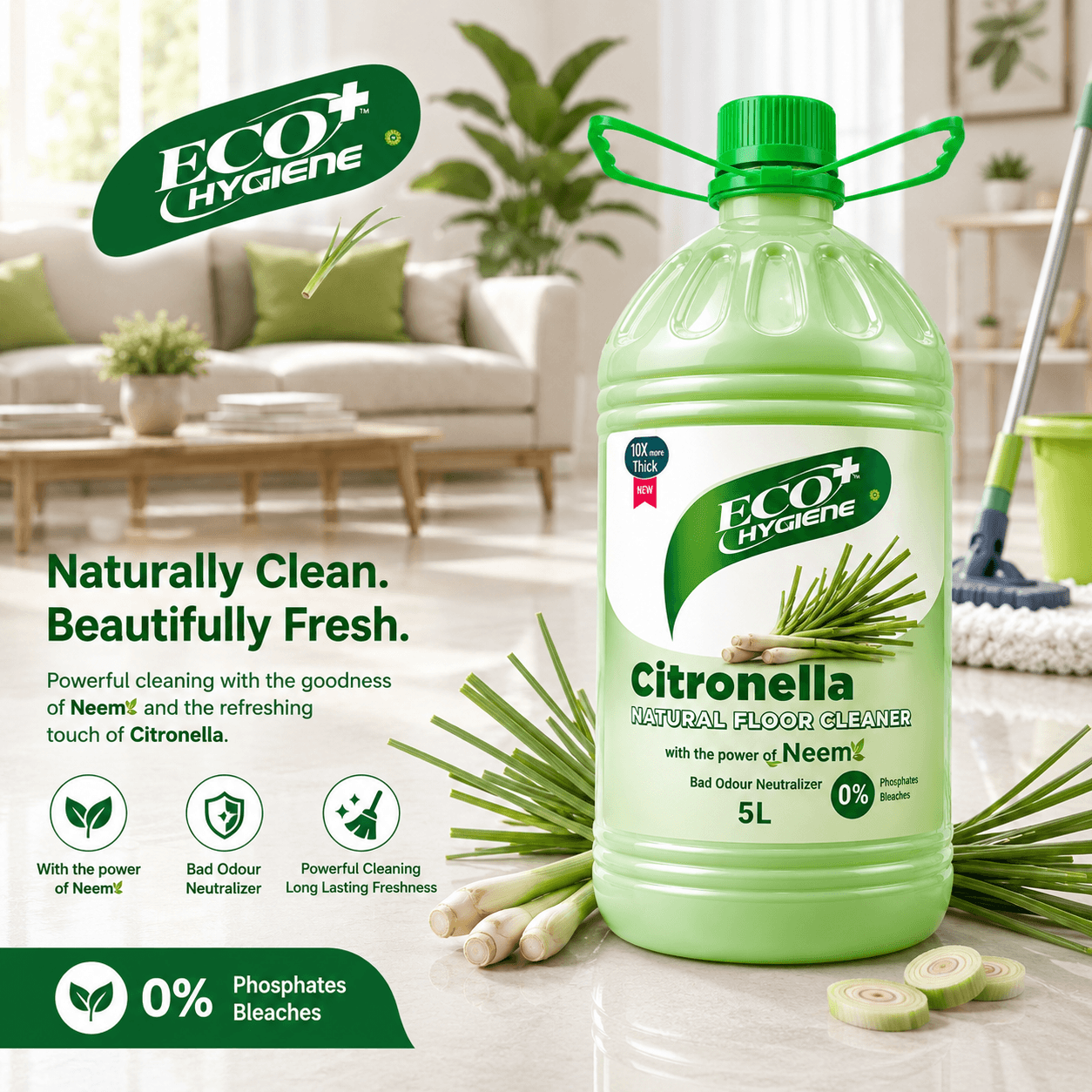 Natural Floor Cleaner - Citronella gallery image 5