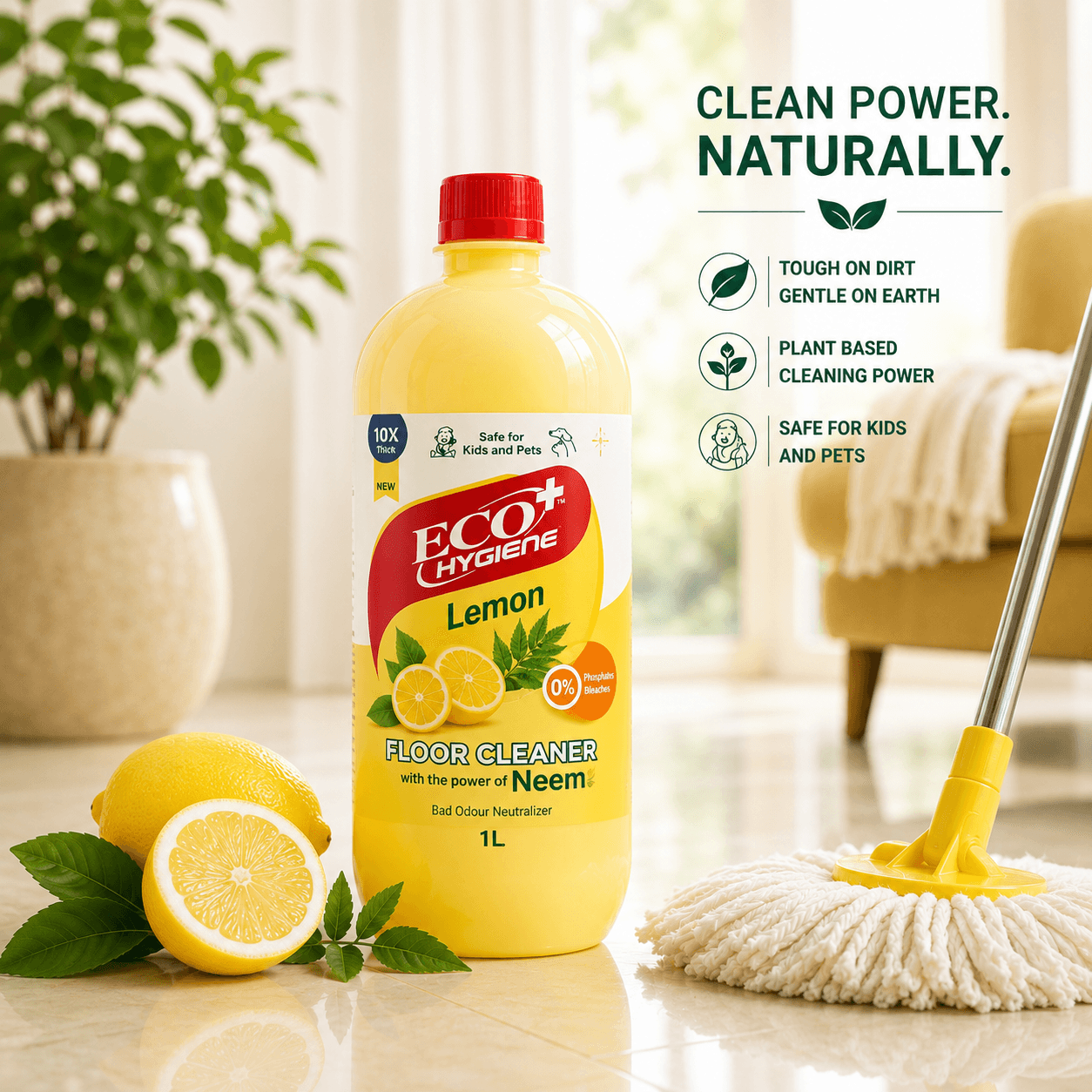 Natural Floor Cleaner - Lemon gallery image 4