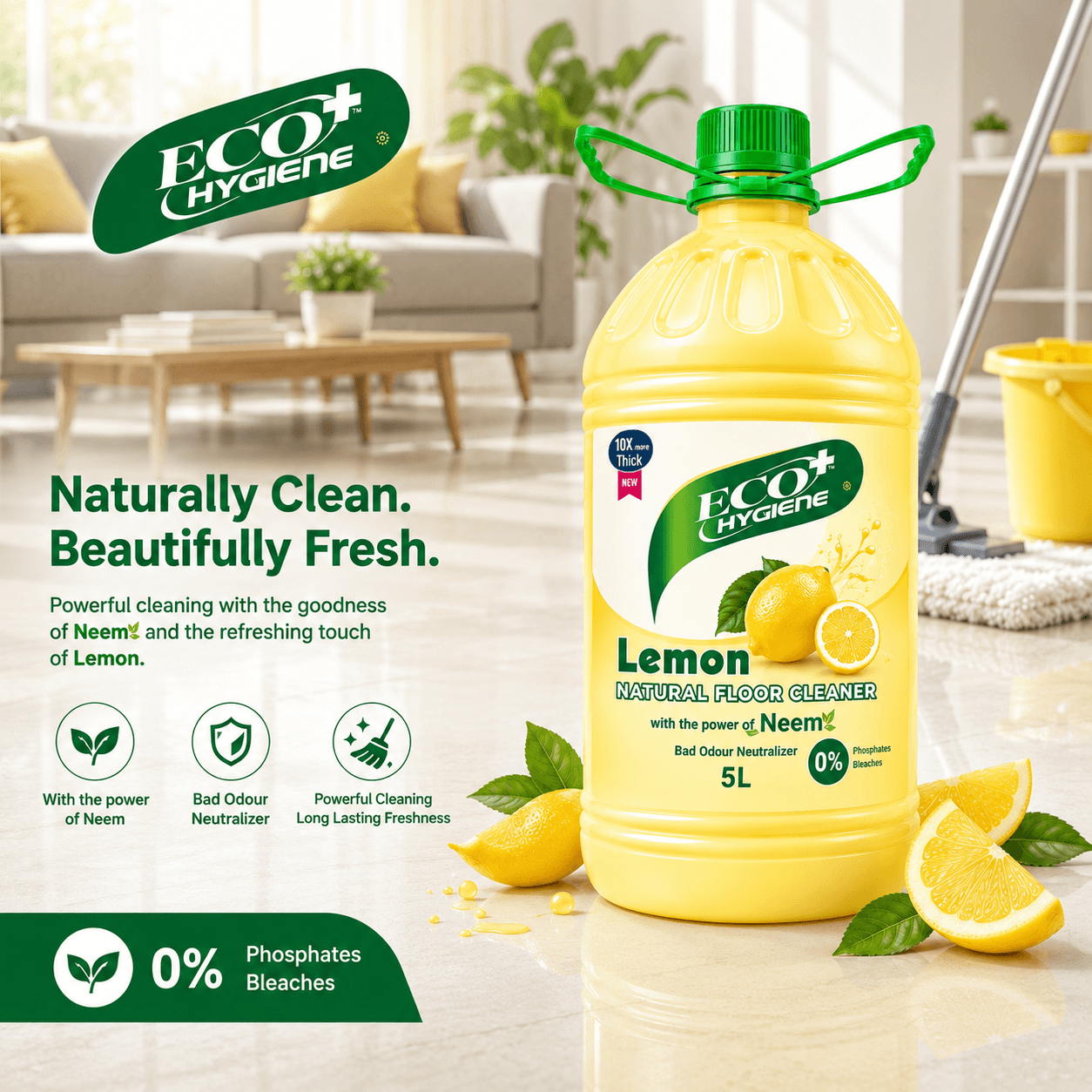 Natural Floor Cleaner - Lemon gallery image 7