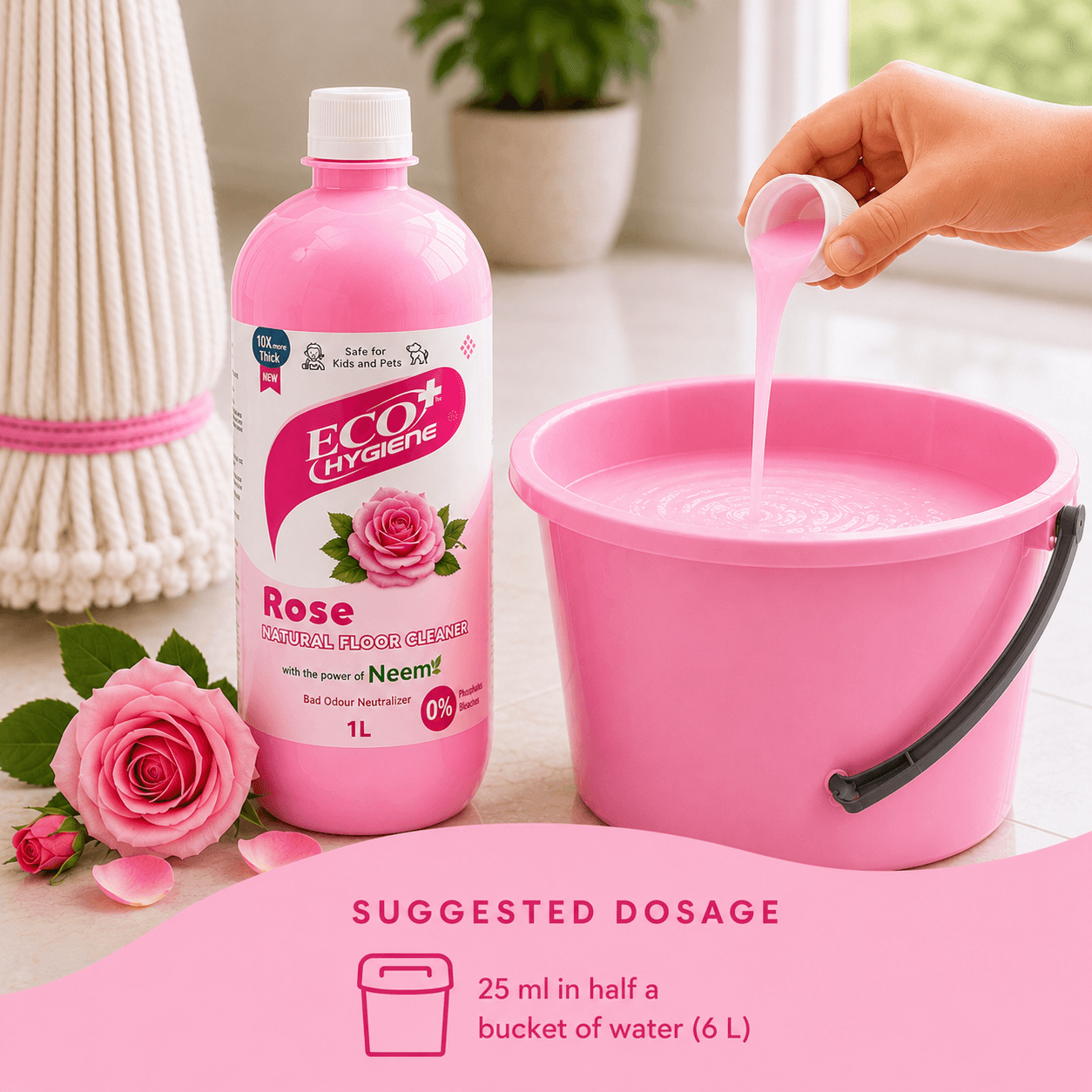 Natural Floor Cleaner - Rose gallery image 3